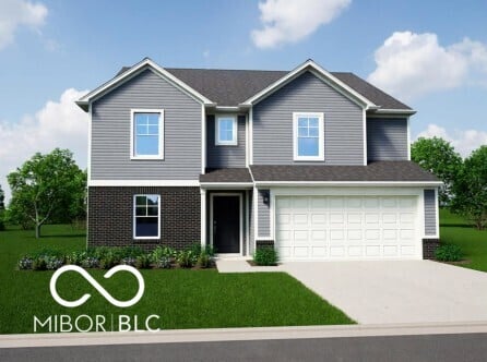 Front exterior at 10333 Crystal Coop Lane, Indianapolis, IN