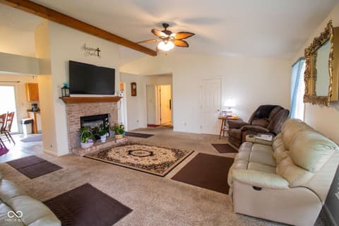 Living room at 400 Winding Brook Drive, Centerville, IN
