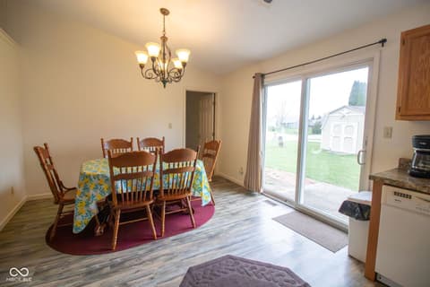 Dining room at 400 Winding Brook Drive, Centerville, IN