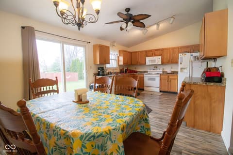 Dining room at 400 Winding Brook Drive, Centerville, IN