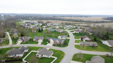 Aerial view at 400 Winding Brook Drive, Centerville, IN