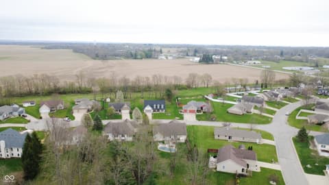 Aerial view at 400 Winding Brook Drive, Centerville, IN