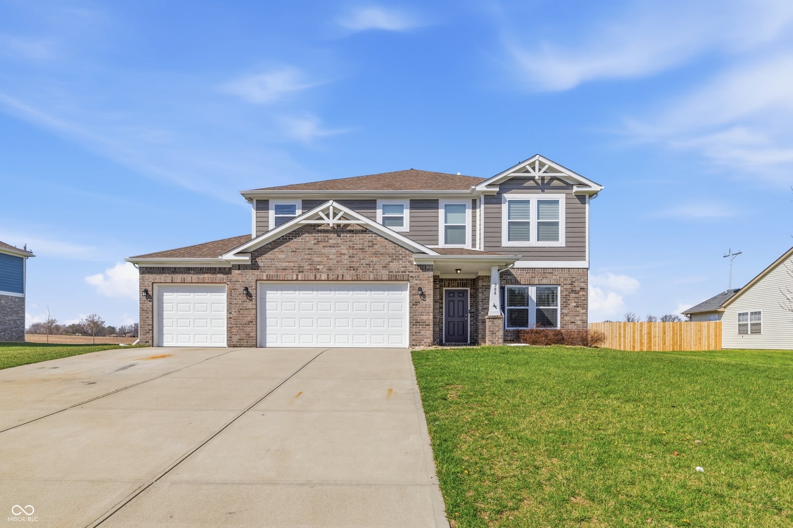 Front exterior at 988 Belgium Boulevard, Bargersville, IN