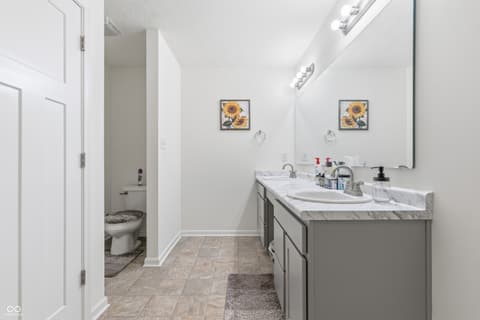 Bathroom at 988 Belgium Boulevard, Bargersville, IN