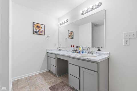 Bathroom at 988 Belgium Boulevard, Bargersville, IN