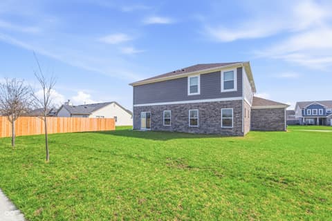 Backyard at 988 Belgium Boulevard, Bargersville, IN