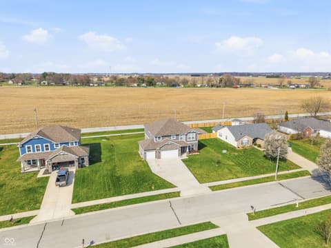 Aerial view at 988 Belgium Boulevard, Bargersville, IN