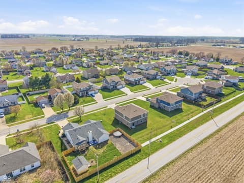 Aerial view at 988 Belgium Boulevard, Bargersville, IN