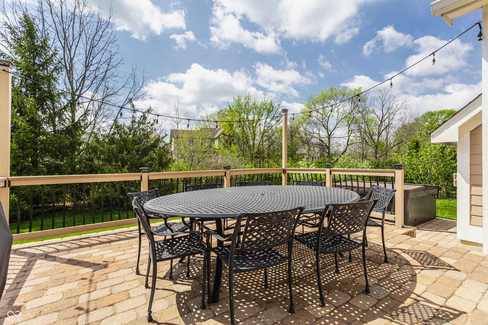 Outdoor living area at 3929 Andretti Drive, Zionsville, IN