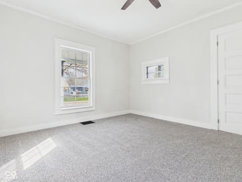 Living room at 2420 Jackson Street, Anderson, IN