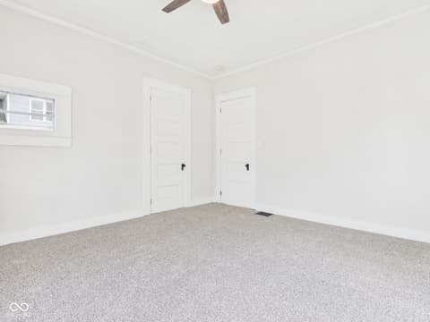 Living room at 2420 Jackson Street, Anderson, IN