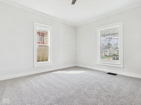 Living room at 2420 Jackson Street, Anderson, IN