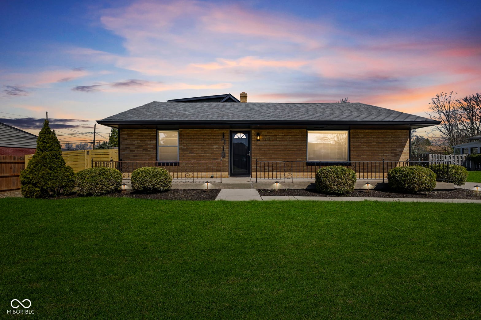 Front exterior at 1718 Tulip Drive, Indianapolis, IN