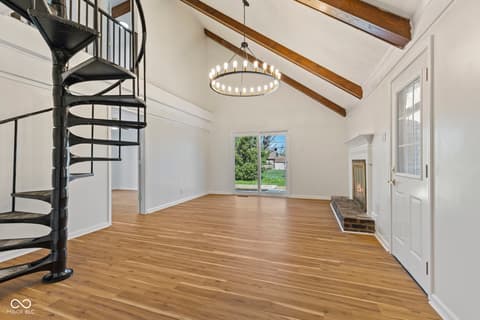 Living room at 1718 Tulip Drive, Indianapolis, IN