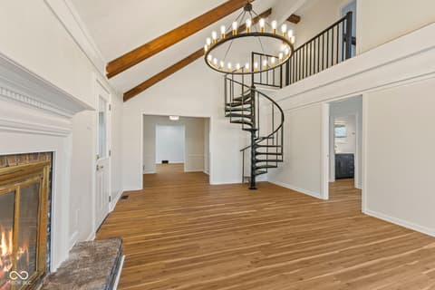 Living room at 1718 Tulip Drive, Indianapolis, IN