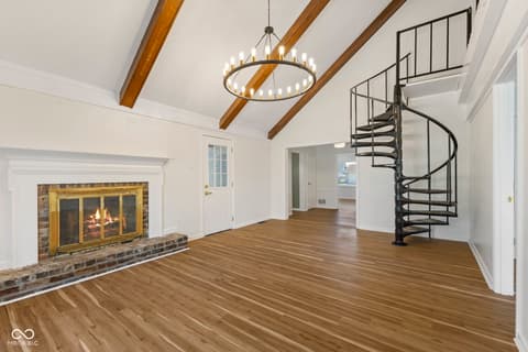 Living room at 1718 Tulip Drive, Indianapolis, IN