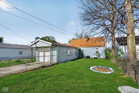 Backyard at 4012 Brown Street, Anderson, IN