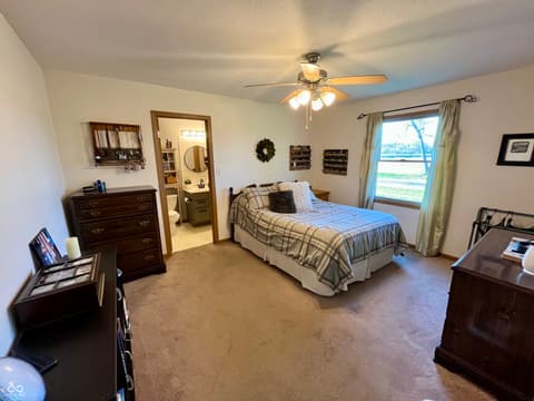 Primary bedroom at 8727 N 30th Street, Terre Haute, IN