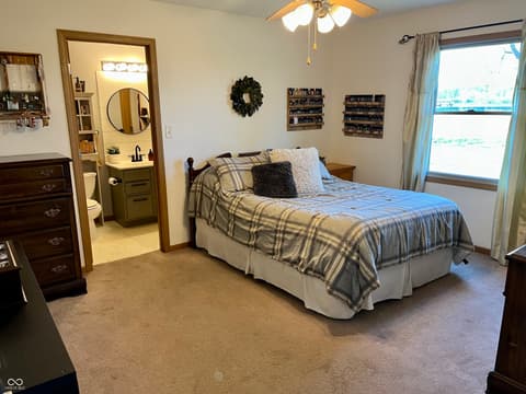 Primary bedroom at 8727 N 30th Street, Terre Haute, IN