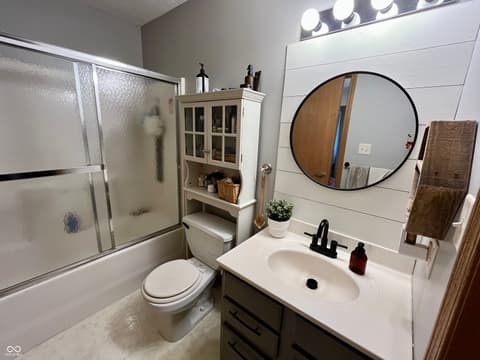Primary bathroom at 8727 N 30th Street, Terre Haute, IN
