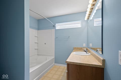 Primary bathroom at 4734 Deacon Lane, Indianapolis, IN
