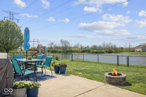 Outdoor living area at 4734 Deacon Lane, Indianapolis, IN