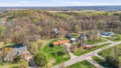 Aerial view at 494 E Keller Hill Road, Mooresville, IN