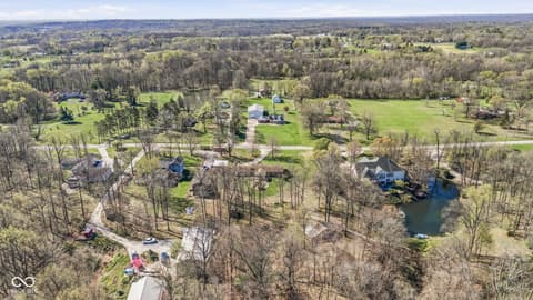 Aerial view at 494 E Keller Hill Road, Mooresville, IN