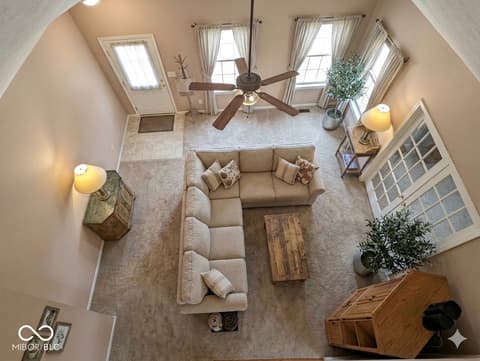 Living room at 5140 Baltustrol Drive, Avon, IN