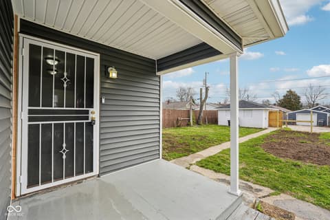 Outdoor living area at 1539 N Rural Street, Indianapolis, IN