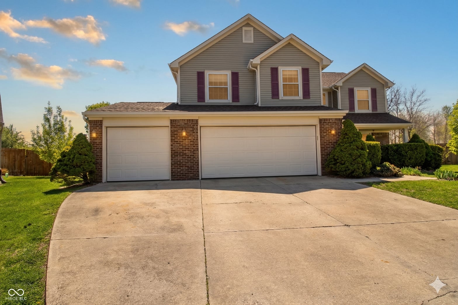 Front exterior at 7133 Allegan Drive, Indianapolis, IN