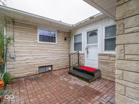 Outdoor living area at 2326 E Banta Road, Indianapolis, IN