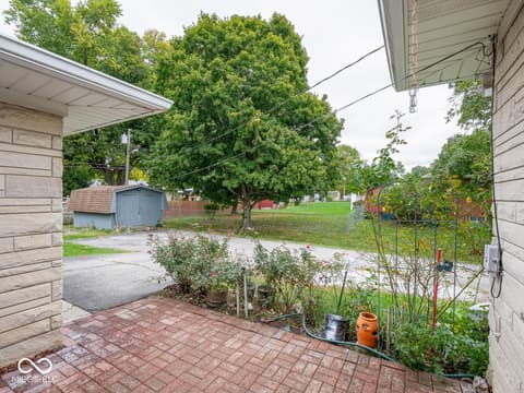 Outdoor living area at 2326 E Banta Road, Indianapolis, IN
