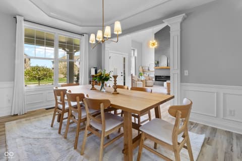 Dining room at 4173 Kattman Court, Carmel, IN