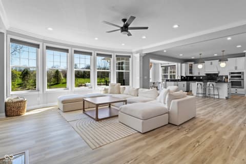 Living room at 4173 Kattman Court, Carmel, IN