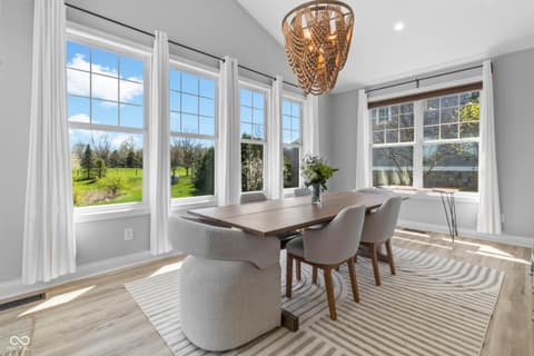 Dining room at 4173 Kattman Court, Carmel, IN
