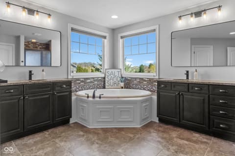 Primary bathroom at 4173 Kattman Court, Carmel, IN