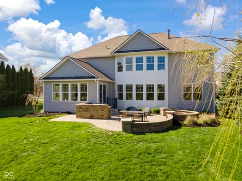 Backyard at 4173 Kattman Court, Carmel, IN