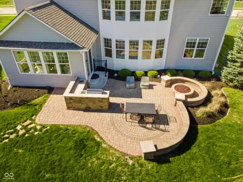Backyard at 4173 Kattman Court, Carmel, IN