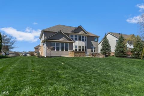 Backyard at 4173 Kattman Court, Carmel, IN