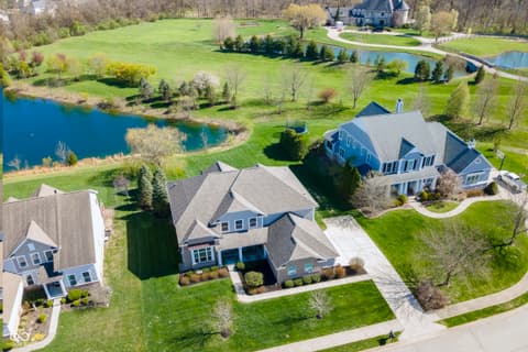 Aerial view at 4173 Kattman Court, Carmel, IN