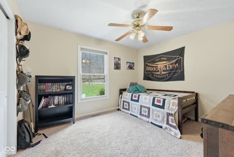 Bedroom at 440 Daugherty Road, Nashville, IN