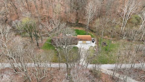 Aerial view at 440 Daugherty Road, Nashville, IN