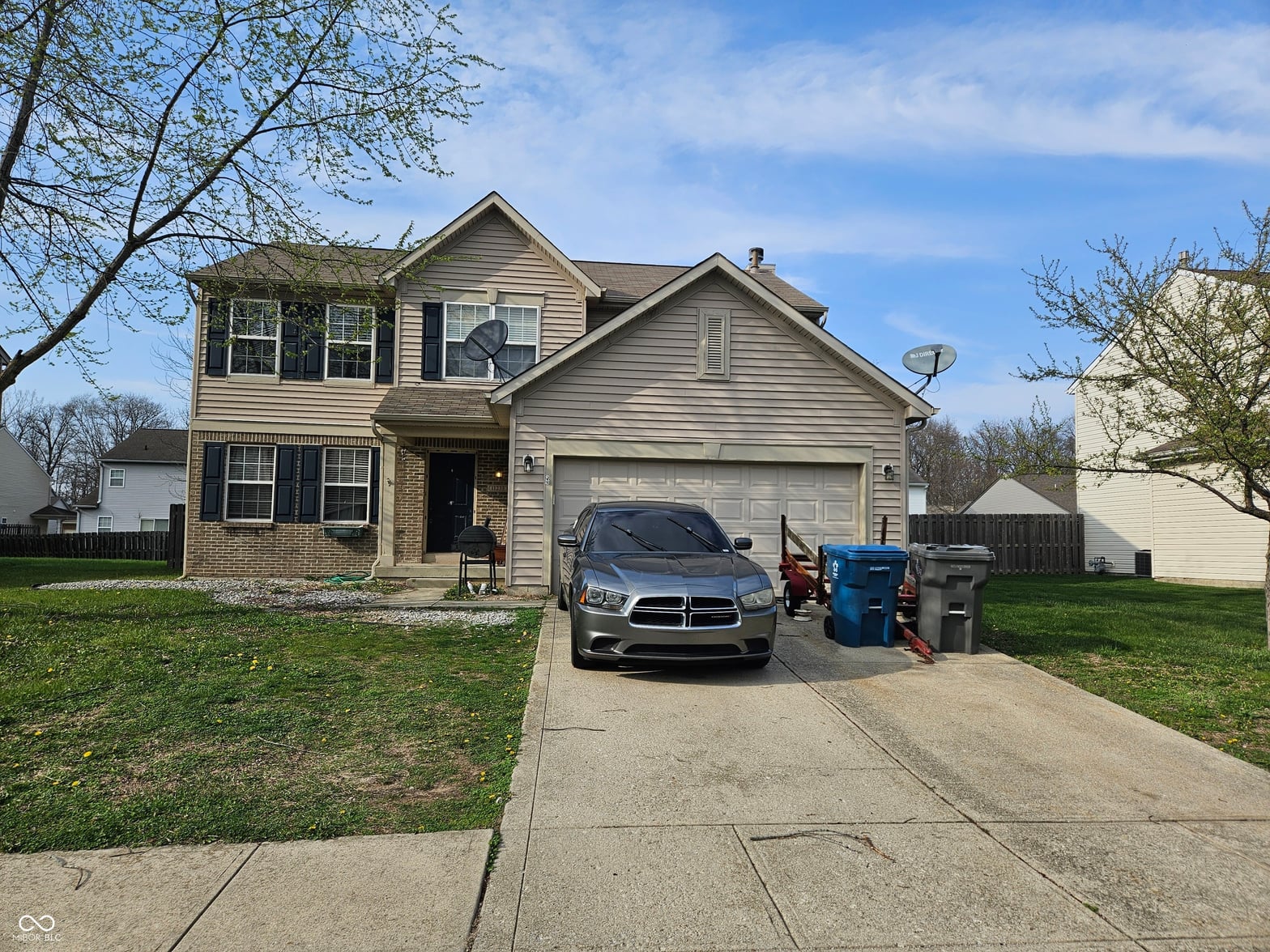 Front exterior at 11238 E Birdsong Place, Indianapolis, IN