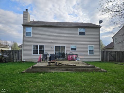 Backyard at 11238 E Birdsong Place, Indianapolis, IN