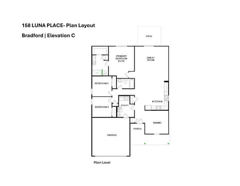 Floor Plan — 158 Luna Place, Shelbyville, IN