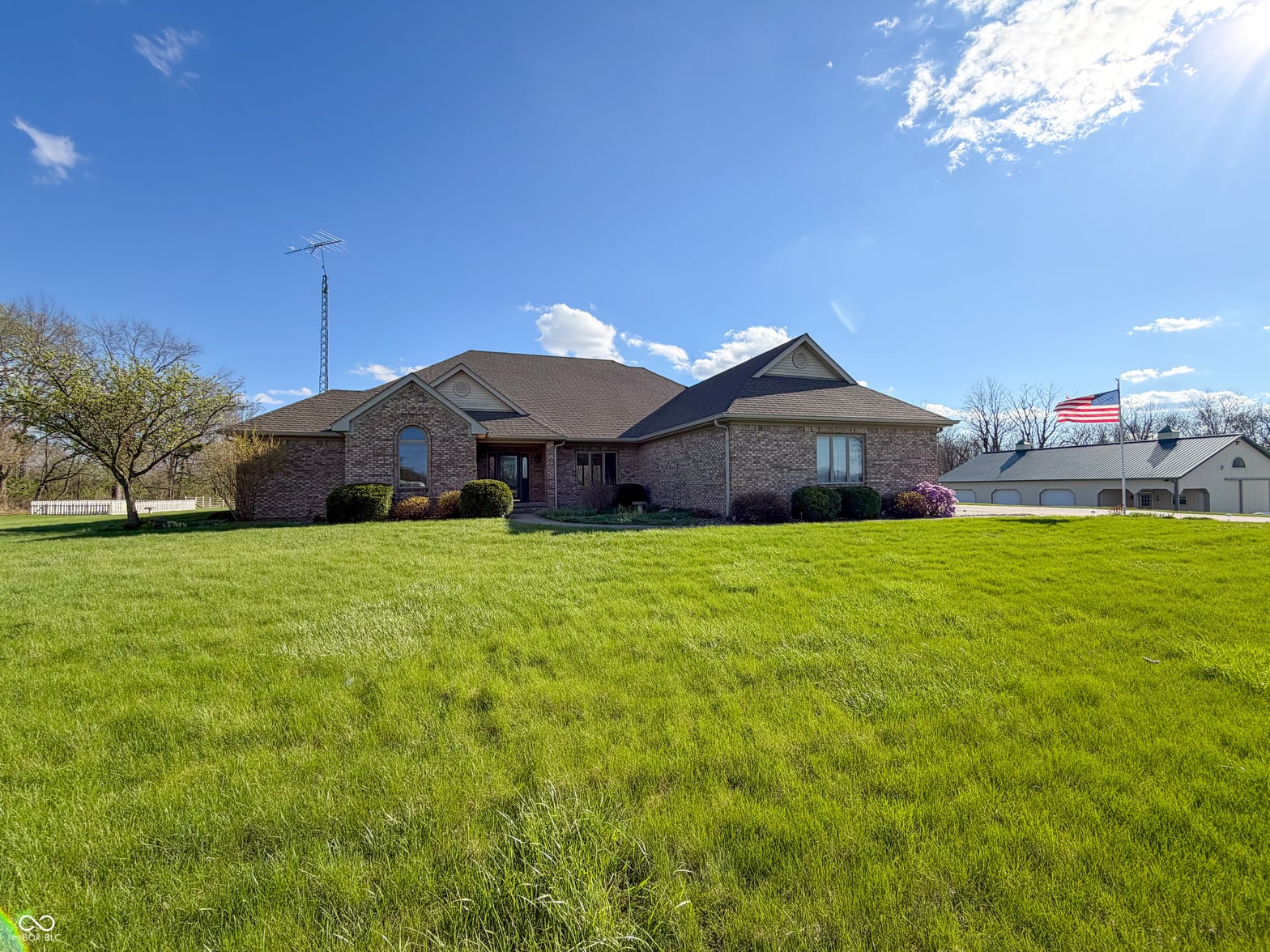Front exterior at 3861 E 300 N, Crawfordsville, IN