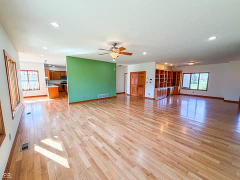 Living room at 3861 E 300 N, Crawfordsville, IN