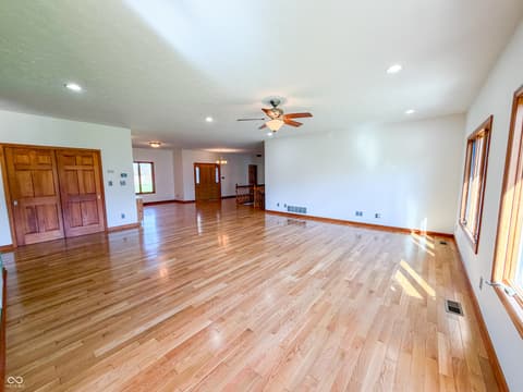 Living room at 3861 E 300 N, Crawfordsville, IN