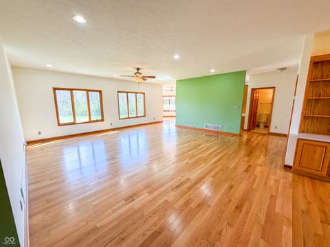Living room at 3861 E 300 N, Crawfordsville, IN